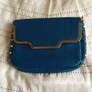 Urban Expressions Crossbody Teal with Gold studs Purse, NWOT